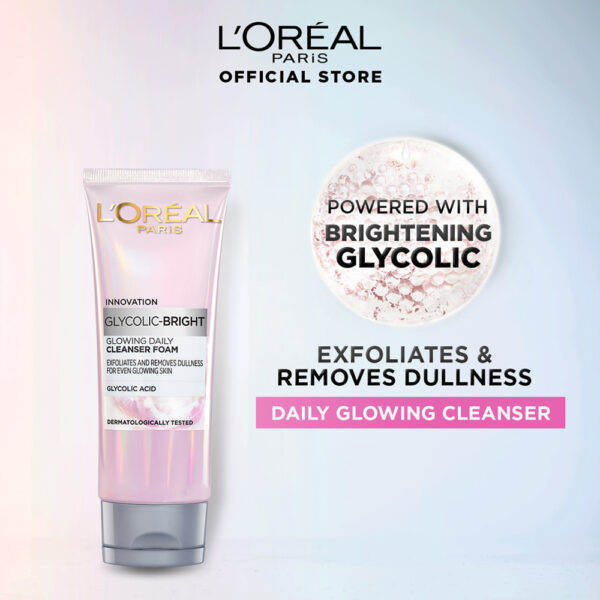 L'Oréal Glycolic Bright Cleanser for Radiant Skin